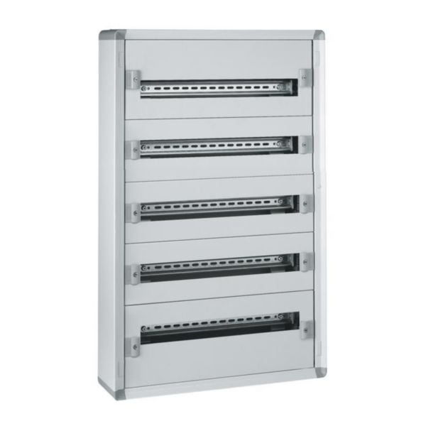 Coffret distribution métal XL³160 tout modulaire 5 rangées 900x575x147mm - 120 modules