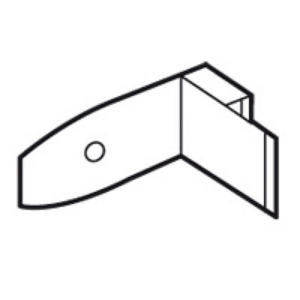 Jeu de 2 supports goulotte pour XL³160 pour montage directe goulotte Lina 25 en vertical