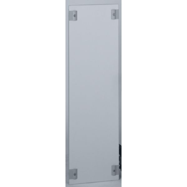 Plastron plein métal 1/4 tour pour gaines à câbles XL³400 - hauteur 550mm