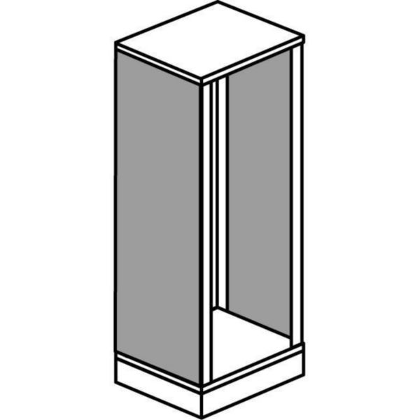 Panneau arrière et latéral pour armoire XL³4000 - hauteur extérieure 2000mm et largeur 475mm - fixation par vis