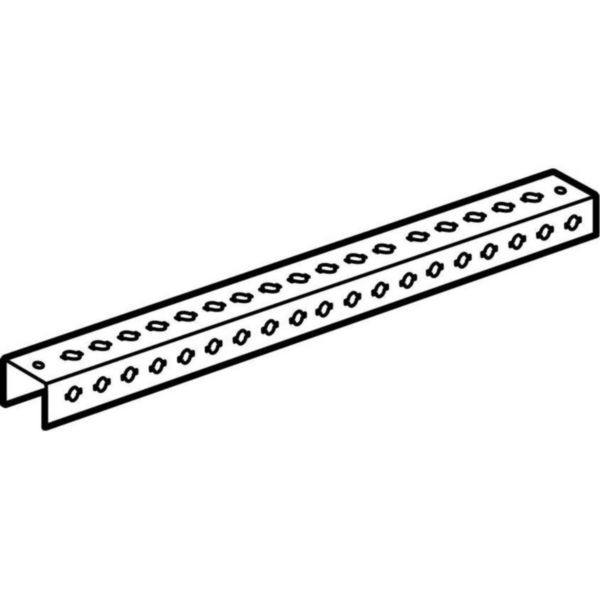 Jeu de 2 traverses réglables pour armoire XL³4000 - longueur 600mm