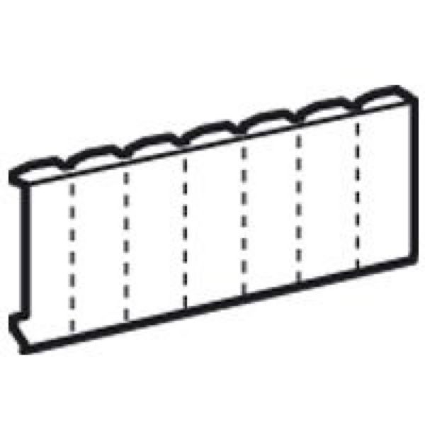 Platine pour 1 DPX³630 fixe en position horizontale dans XL³4000 et XL³800 - 24 modules