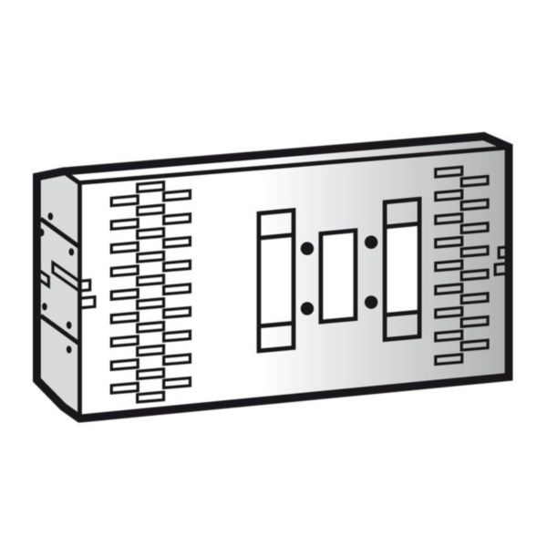 Platine réglable pour fixation DPX250 extractible en position horizontale dans XL³4000