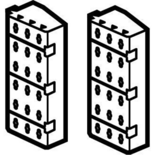 Rehausse de montants fonctionnels pour armoire XL³4000 pour montage des DPX³