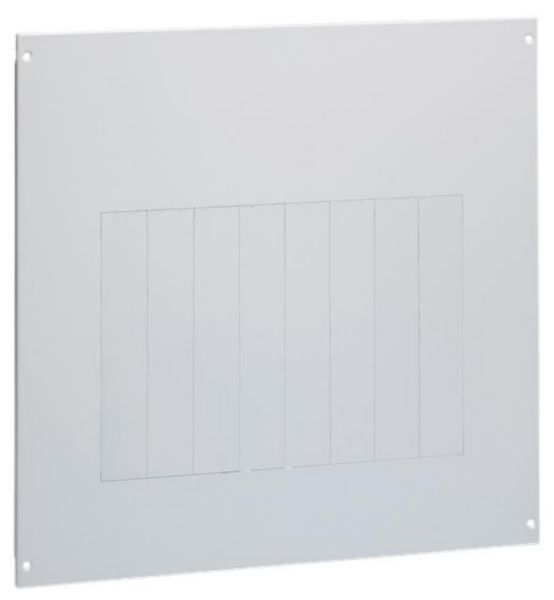 Plastron XL³ 1/4 de tour et plombable pour montage en vertical de porte fusible SPX³-V - 36 modules hauteur 800mm