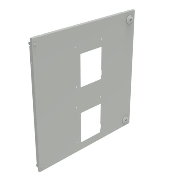 Plastron métal pour inverseurs de sources à vis pour 2 DPX³630 débrochables horizontales dans XL³4000