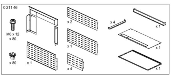 Kit caisson DMX³2500 et DMX³4000 pour DMX³6300 pour armoire XL³6300 pour formes XL³