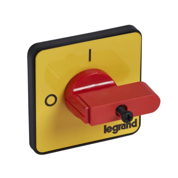 Interrupteur sectionneur présentation quadral 64mm - jaune rouge