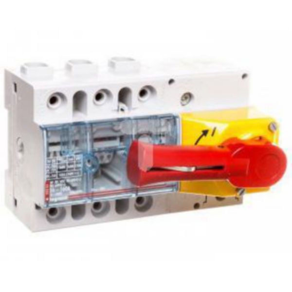 Interrupteur-sectionneur Vistop 100A - 3P avec commande frontale et poignée rouge