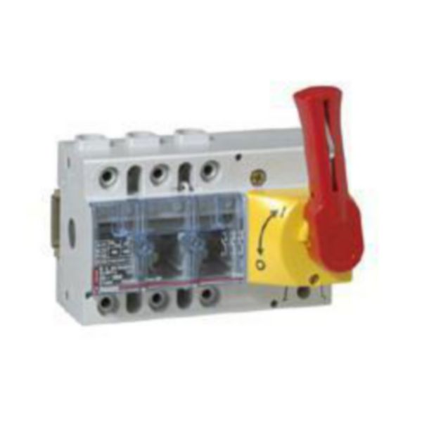 Interrupteur-sectionneur Vistop 100A - 3P avec commande frontale et poignée rouge