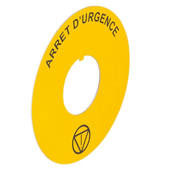 Etiquette Osmoz pour arrêt d'urgence Ø60Avec marquage ARRET D'URGENCE - jaune - Page 5