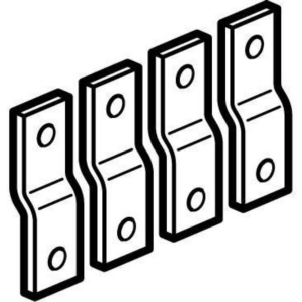 Jeu de 4 prolongateurs pour les raccordement des barres des DPX³630