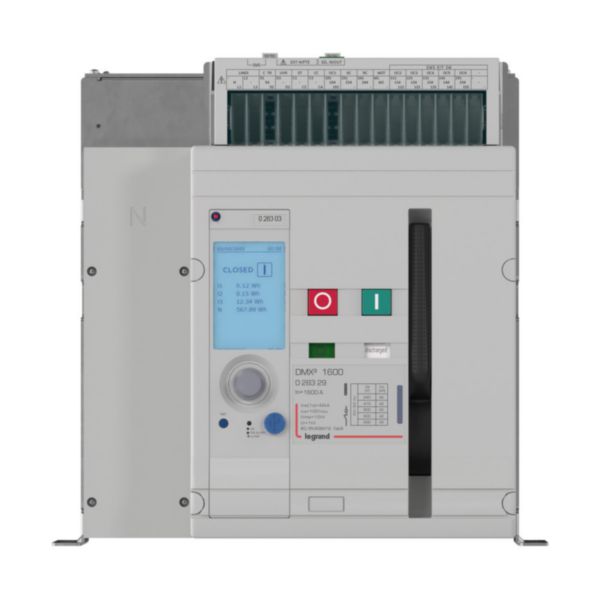 Disjoncteur ouvert version fixe DMX³1600 4P 1600A pouvoir de coupure 42kA, à équiper d'unité de protection MP2.10 ou MP4.10