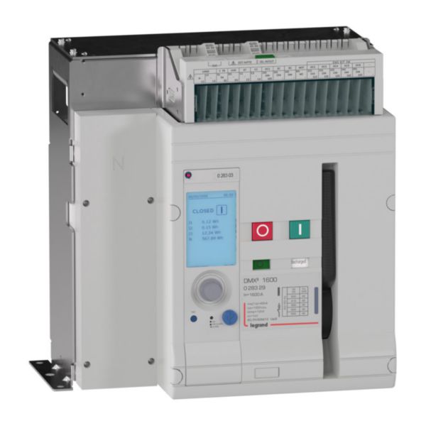 Disjoncteur ouvert version fixe DMX³1600 4P 1600A pouvoir de coupure 42kA, à équiper d'unité de protection MP2.10 ou MP4.10