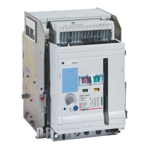 Disjoncteur ouvert version débrochable DMX³1600 3P 800A pouvoir de coupure 42kA, à équiper d'unité de protection MP2.10 ou MP4.10
