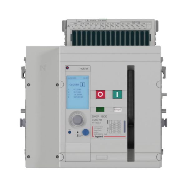Disjoncteur ouvert version débrochable DMX³1600 4P 1600A pouvoir de coupure 42kA, à équiper d'unité de protection MP2.10 ou MP4.10