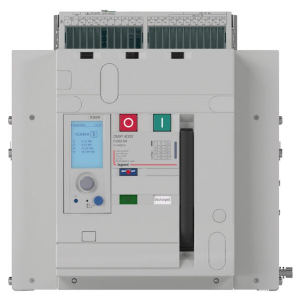 Disjoncteur ouvert version fixe DMX³4000 3P 4000A pouvoir de coupure 50kA, à équiper d'unité de protection MP2.10 ou MP4.10