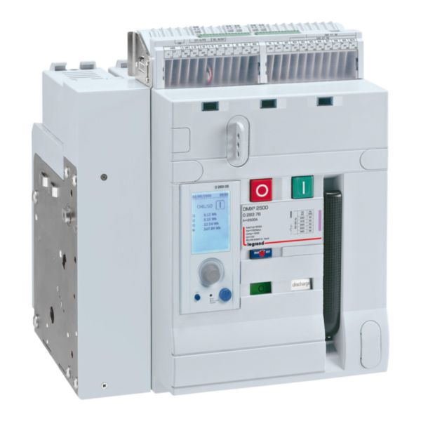 Disjoncteur ouvert version fixe DMX³2500 4P 2500A pouvoir de coupure 50kA, à équiper d'unité de protection MP2.10 ou MP4.10