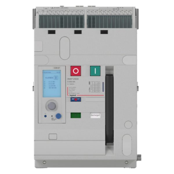 Disjoncteur ouvert version fixe DMX³2500 3P 1600A pouvoir de coupure 65kA, à équiper d'unité de protection MP2.10 ou MP4.10