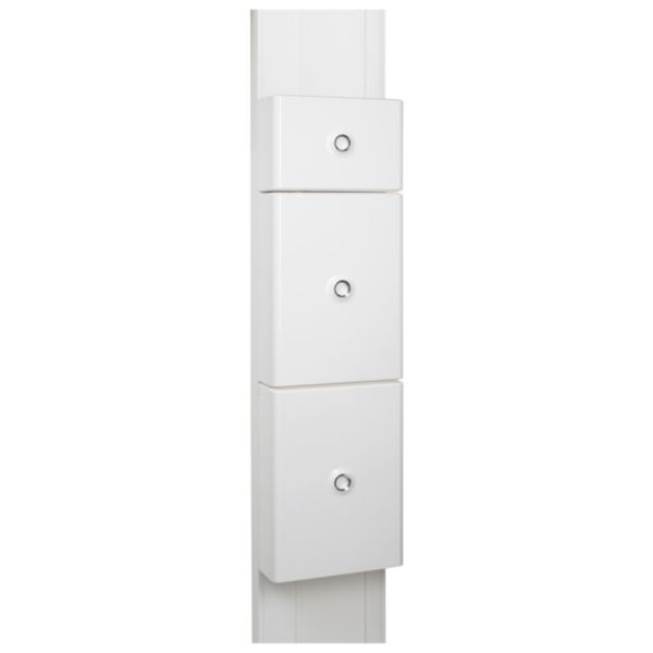 Goulotte GTL complète avec 3 couvercles DRIVIA 18 PREMIUM 65x355mm - hauteur 2,45m à 2,60m