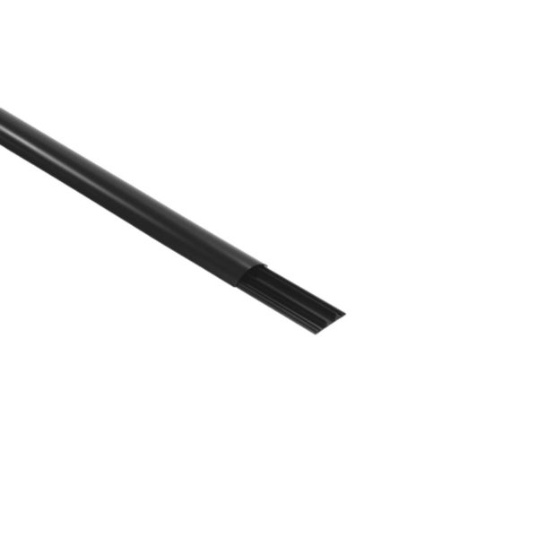 Passage de plancher PVC 3 compartiments 75x18mm - noir RAL9017