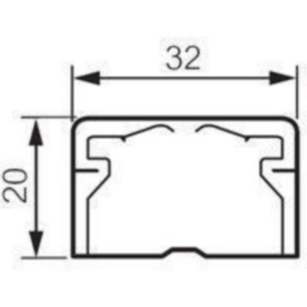 Angle intérieur ou extérieur variable pour moulure DLPlus 32x20mm - blanc
