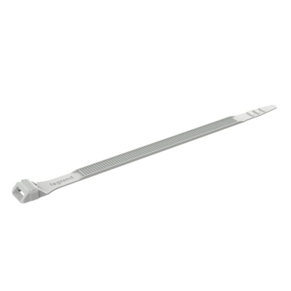 Collier Colson gris RAL7035 à denture extérieure largeur 9mm et longueur 185mm