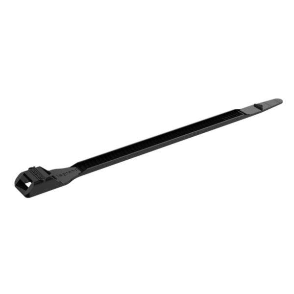 Collier Colson noir protégé ultraviolets à denture extérieure largeur 6mm et longueur 119mm
