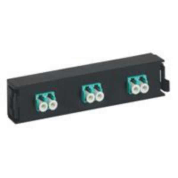 Bloc fibre optique multimodes LCS³ LC duplex pour 6 fibres multimodes - aqua