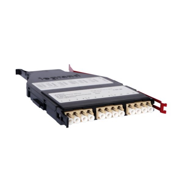 Cassette slim Haute Densité MTP (compatible MPO) pour panneau modulaire LCS³ OM3 multimodes 12 brins LC