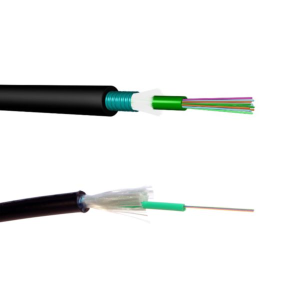 Câble optique OS2 monomode ( compatible OS1 ) à structure libre LCS³ pour extérieur 4 fibres