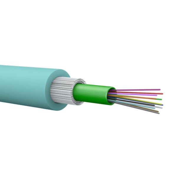 Câble optique OM4 multimodes à structure libre LCS³ pour intérieur ou extérieur 12 fibres - longueur 2000m Cca