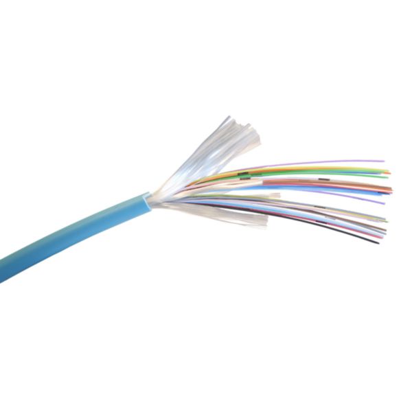 Câble optique OM3 multimode à structure serrée LCS³ pour intérieur ou extérieur 24 fibres