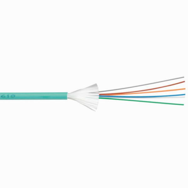 Câble optique OM4 multimodes à structure serrée LCS³ pour intérieur ou extérieur 6 fibres - longueur 500m