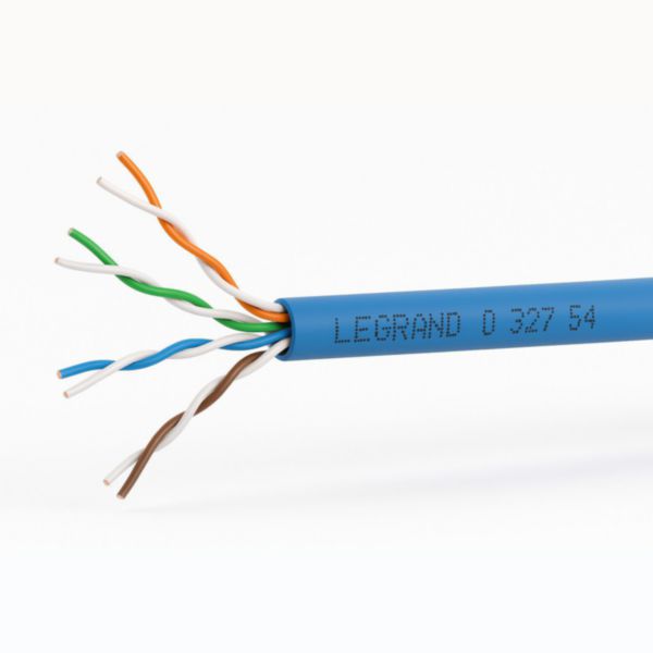 Câble réseau catégorie 6 U/UTP LSZH - bleu