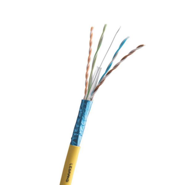 Câble pour réseaux LCS³ Catégorie 6A F/UTP- 4 paires torsadées LSZH CCA - 500 mètres 