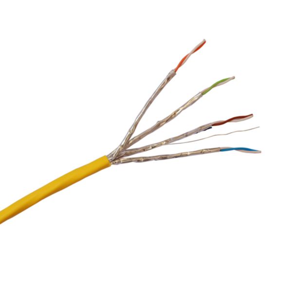 Câble pour réseaux locaux LCS³ catégorie 6A U/FTP 4 paires torsadées Euroclasse Dca - longueur 500m