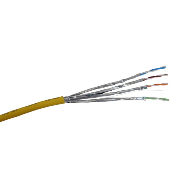 Câble pour réseaux locaux LCS³ catégorie 6A U/FTP 4 paires torsadées - longueur 500m