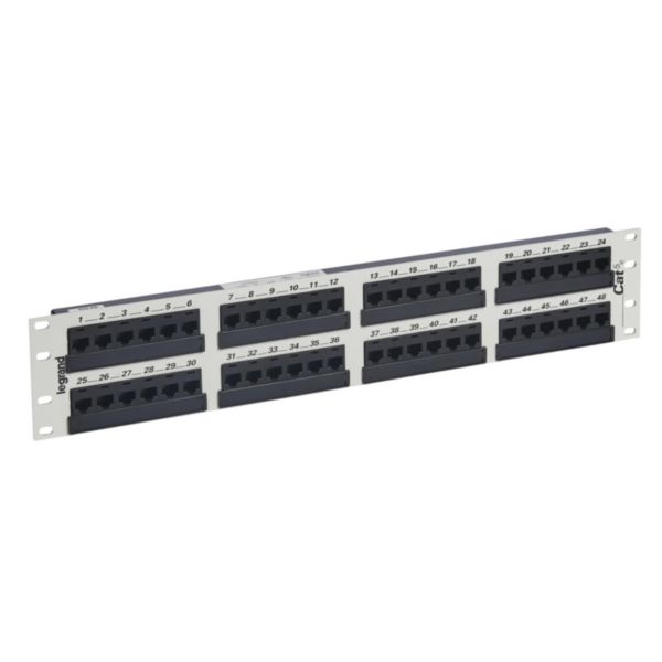 Panneau de brassage 48 x RJ45 2u 568b