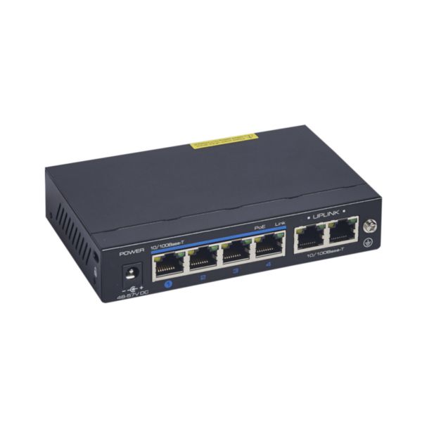 Switch Ethernet PoE 10Mégabits à 100Mégabits - 135x27x86mm