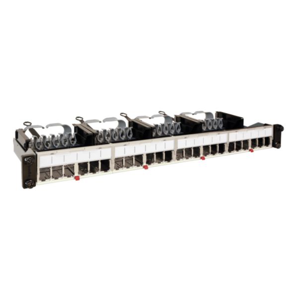 Panneau de brassage droit 19pouces avec cassettes nues 24 connecteurs à équiper de connecteurs RJ 45 HD Jack - Page 8