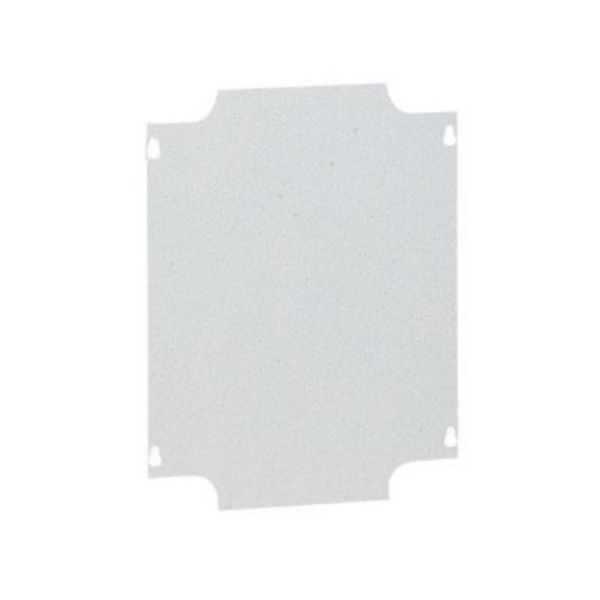 Plaque de montage métal épaisseur 15/10 pour boîtiers industriels 220x170mm