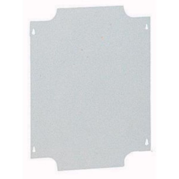 Plaque de montage métal épaisseur 15/10 pour boîtiers industriels 310x240mm
