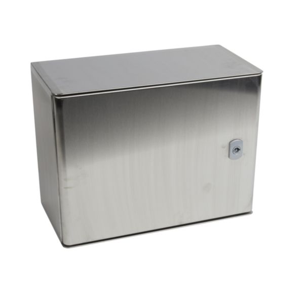 Coffret Atlantic inox 304L horizontal avec 1 porte IP66 IK10 - 300x400x200mm