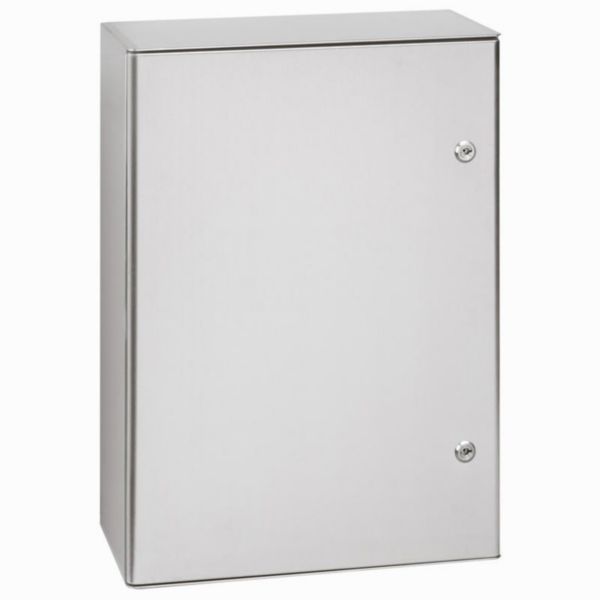 Coffret Atlantic inox 316L vertical avec 1 porte IP66 IK10 - 500x400x200mm