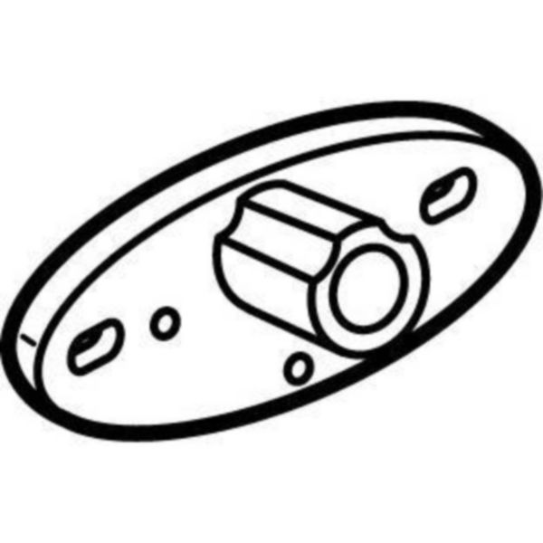 Jeu de 4 pattes de fixation murale pour boîtiers industriels à partir de largeur 110mm et boîtes Plexo