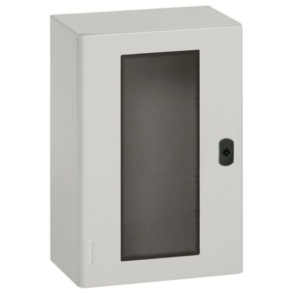 Coffret Atlantic métal IP66 IK10 RAL7035 - porte vitrée 1000x600x300mm 