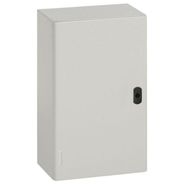 Coffret metal Atlantic version vertical 1 porte 1400x800x400mm et plaque