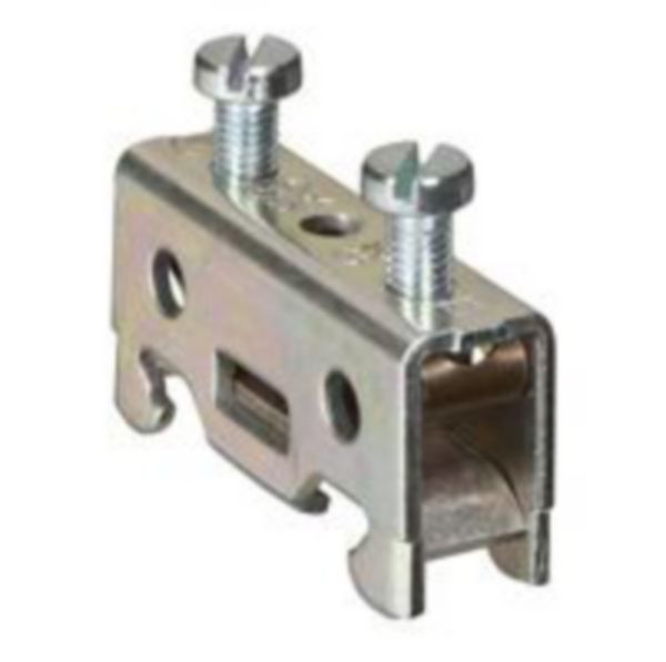 Bloc de jonction pour conducteur de protection à vis viking 3 avec 1 jonction bloc nu section 35mm² - pas 15mm