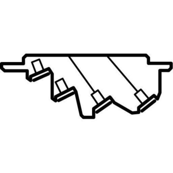 Support isolant pour Altis, XL³400 et XL³800 - 1 barre cuivre 18x4mm, 25x4mm, 25x5mm et 32x5mm par pôle jusqu'à 400A